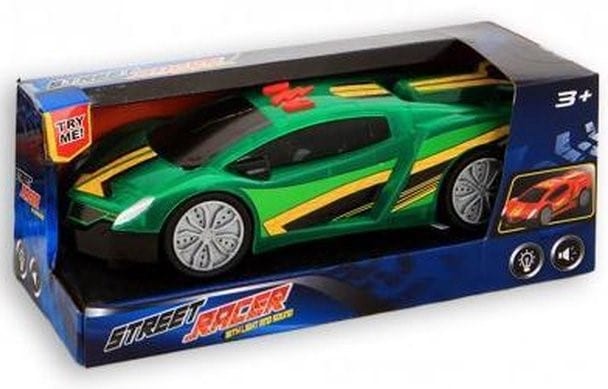 Toi-toys Stroosse Racer Auto mat Liicht an Toun gréng