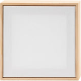 Creativ company gespannen canvas met lijst, afm 15,8x15,8 cm, 280 gr, wit, 1 stuk