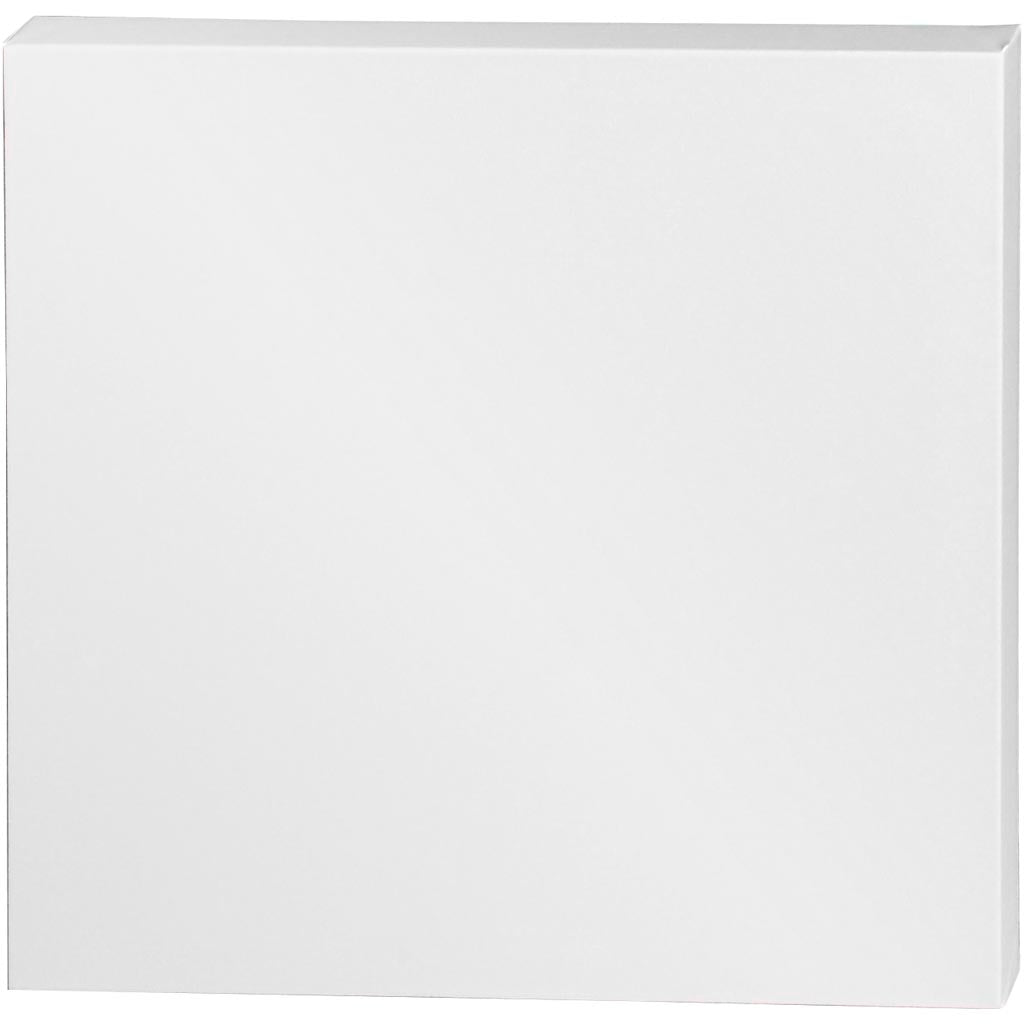 Creativ company canvas, d: 3,7 cm, afm 50x50 cm, 360 gr, wit, 5 stuk 1 doos