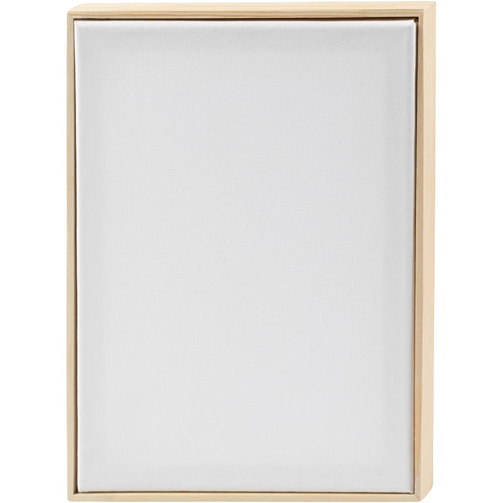 Creativ company gespannen canvas met lijst, a4, afm 21x29,7 cm, 280 gr, wit, 1 stuk