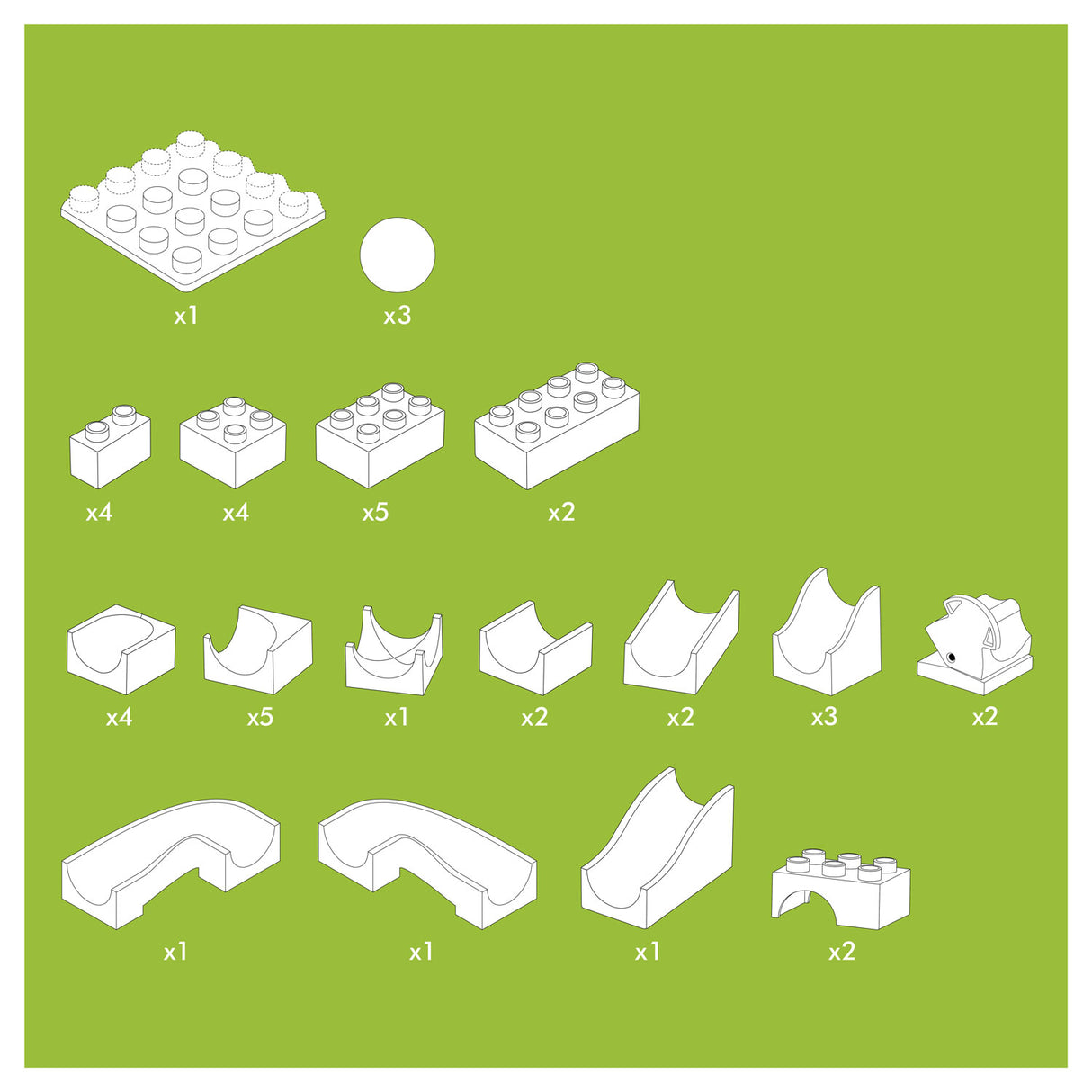 Hubelino Knikkerbaan nach Set Wissel, 43dlg.