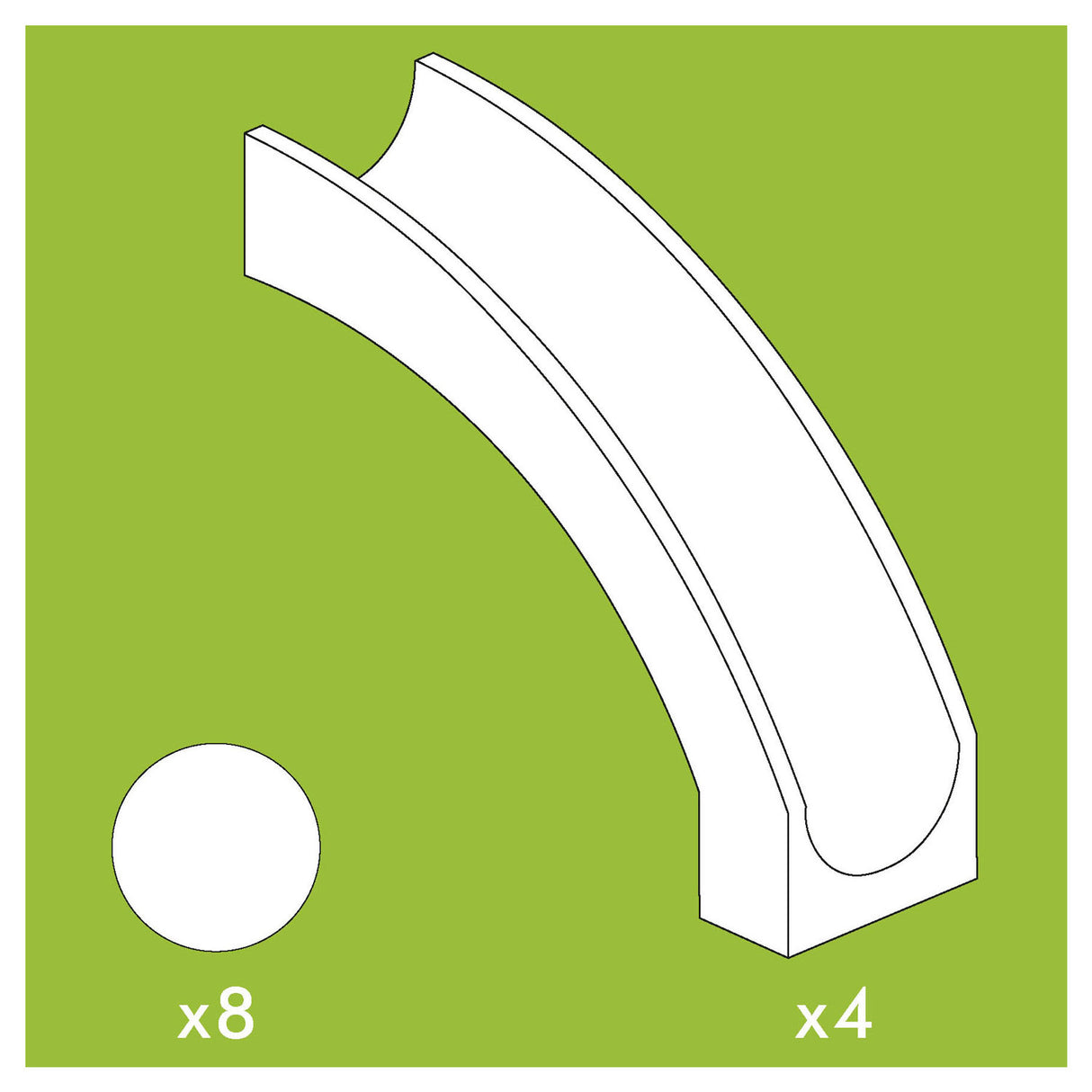 Hubelino slide parts, 12dlg.