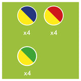 Hubelino marbles two colours, 12 pcs.