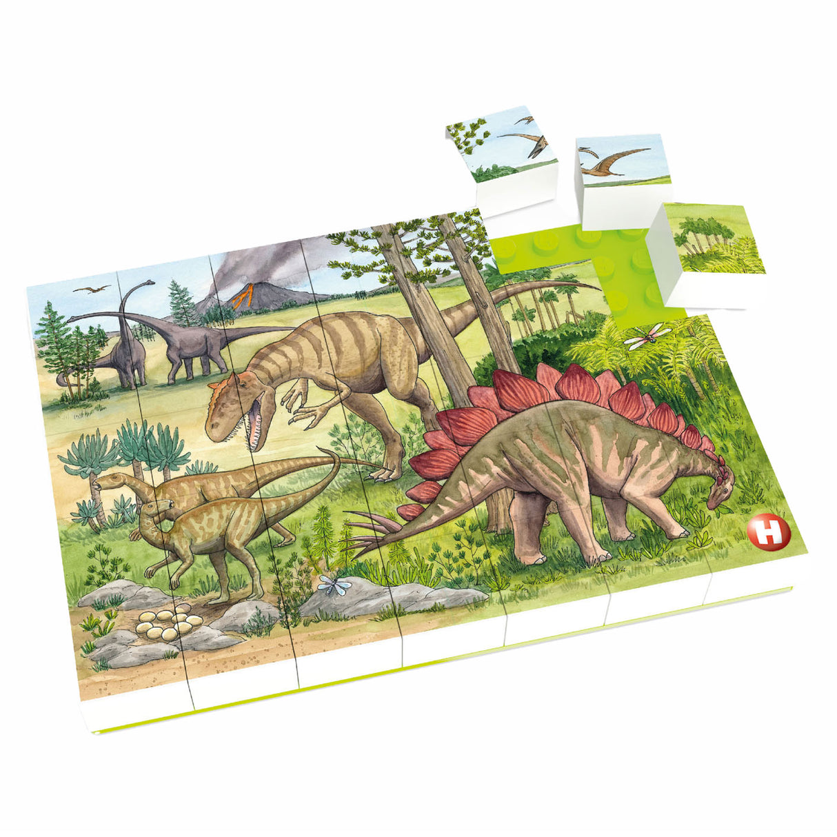 Hubelino Block Puzzle Dinosaurus World, 35º.