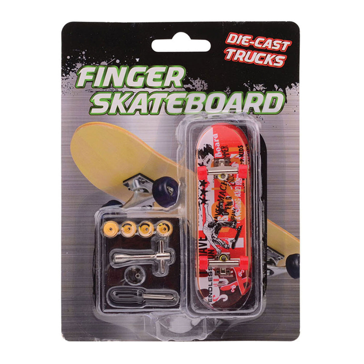 Finger -Skateboard mit Zubehör