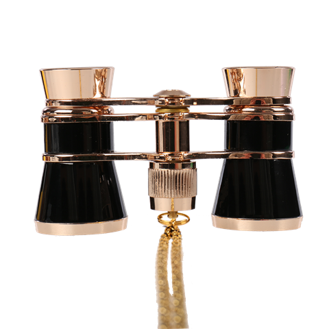 Byomic teaterkijker 3x25 guld sort