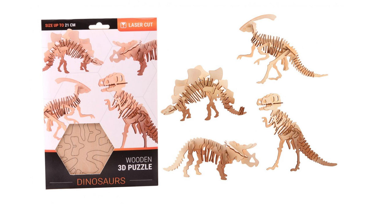 Wooden Construction Kit Dinosaur 3D