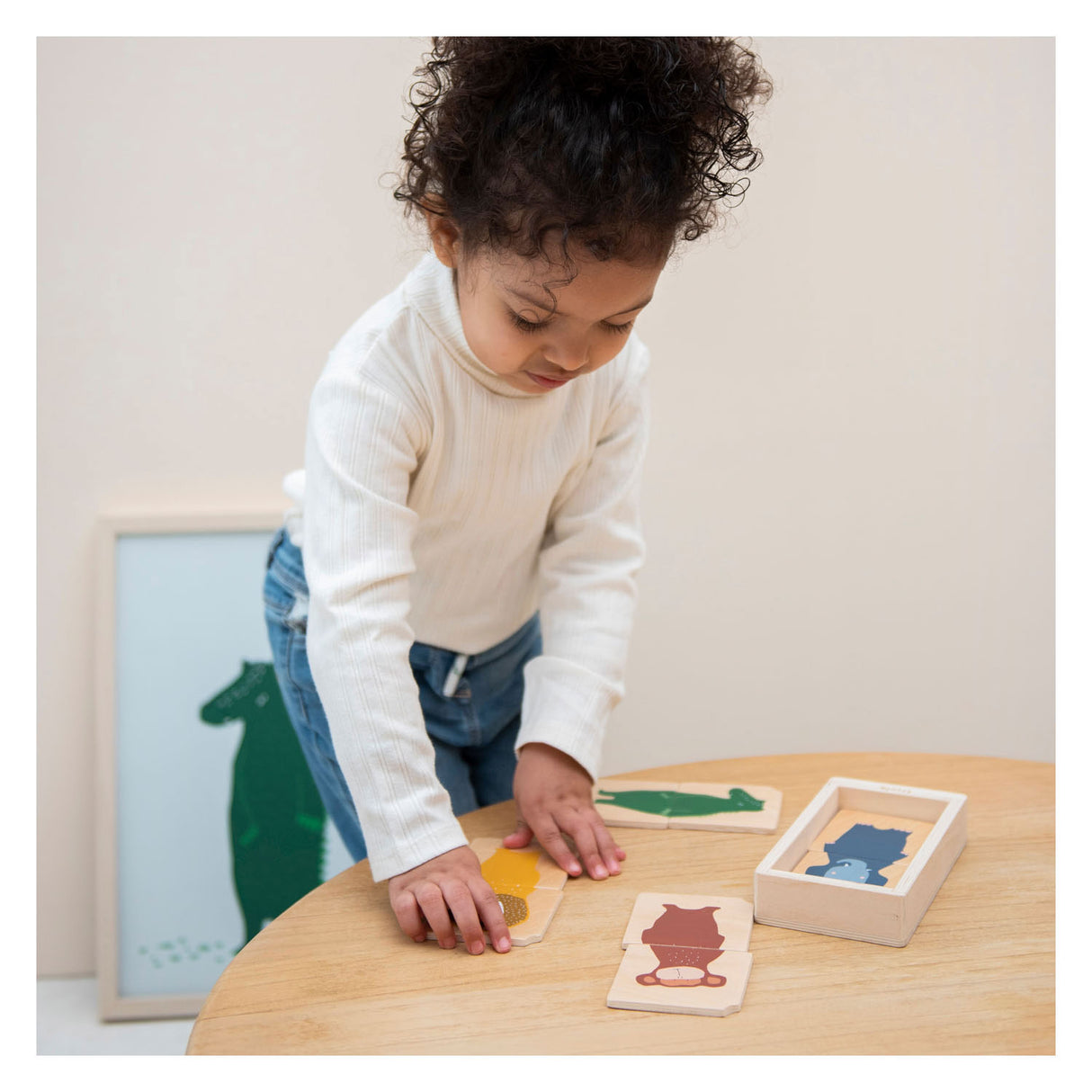 Trixie en bois combo puzzle animaux