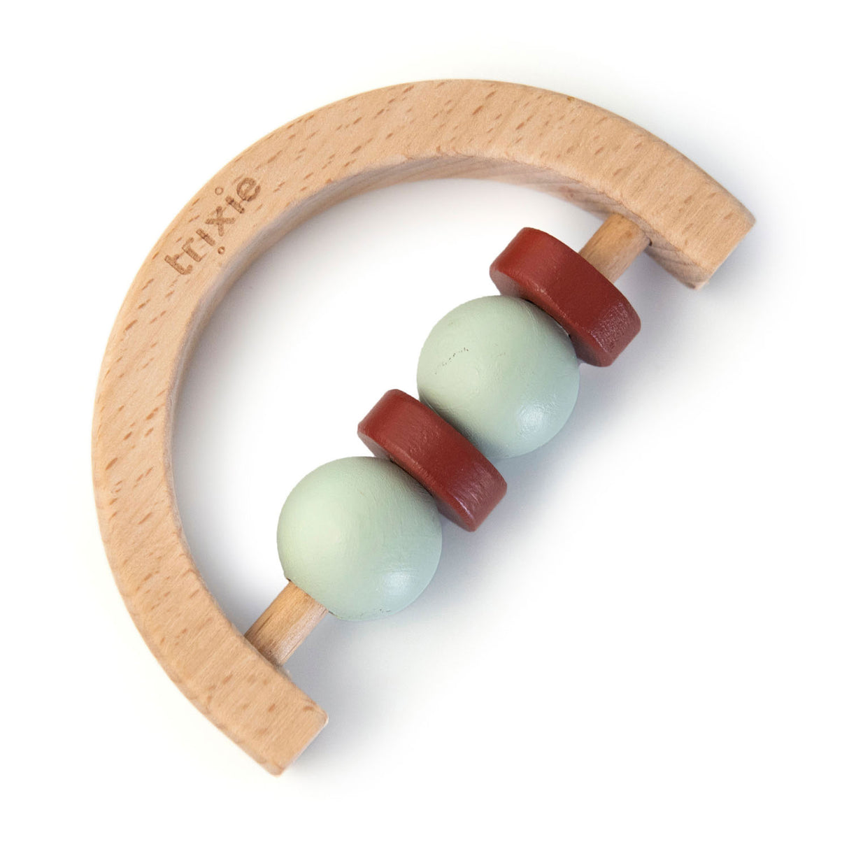 Trixie semicircle rattle wood mint rest