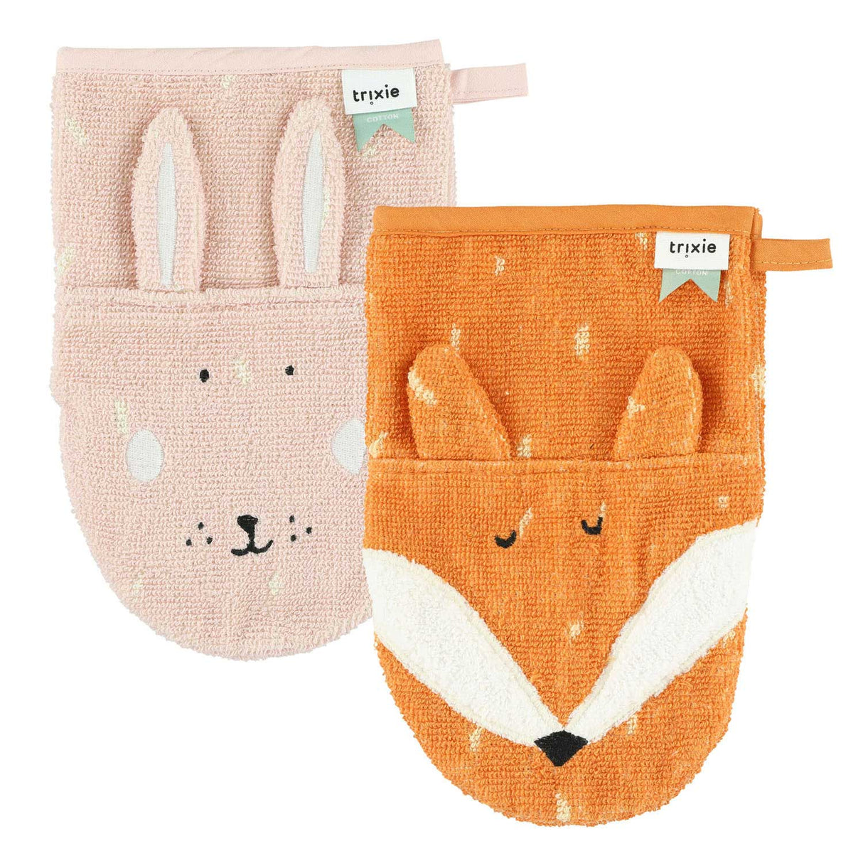Trixie washcloths - Mrs Rabbit and mr. Fox, 2st.