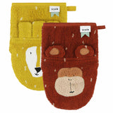 Trixie washcloths Mr. Lion and Mr. Monkey, 2st.