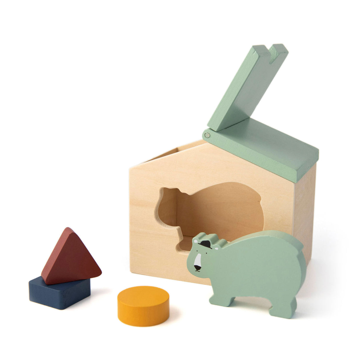 Trixie wooden house with blocks Mr. Bear
