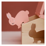 Trixie wooden house with blocks Mrs. Rabbit