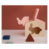 Trixie wooden house with blocks Mrs. Rabbit