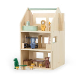 Trixie Wooden Dollhouse med tilbehør