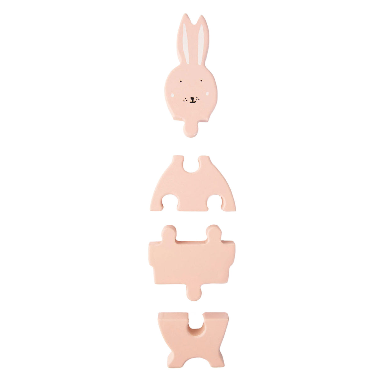 Trixie Wooden Animal nekdanja uganka gospa Rabbit, 4st.