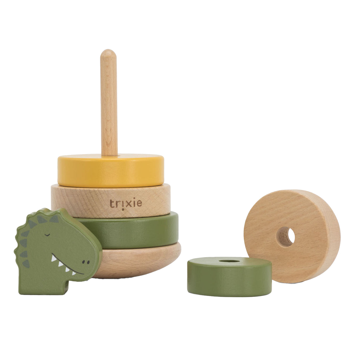Trixie wooden stacking tower - mr. Dino