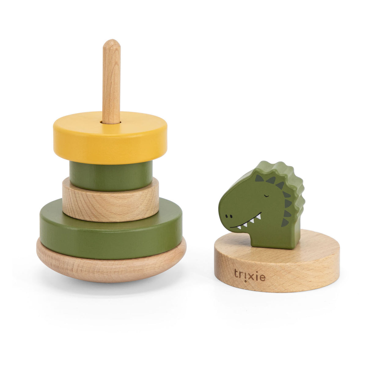 Trixie wooden stacking tower - mr. Dino