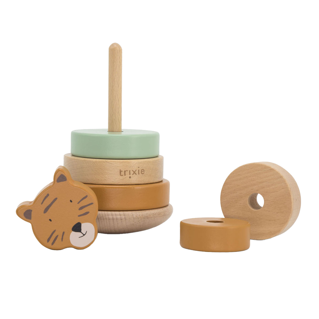 Trixie wooden stacking tower - mr. Tiger