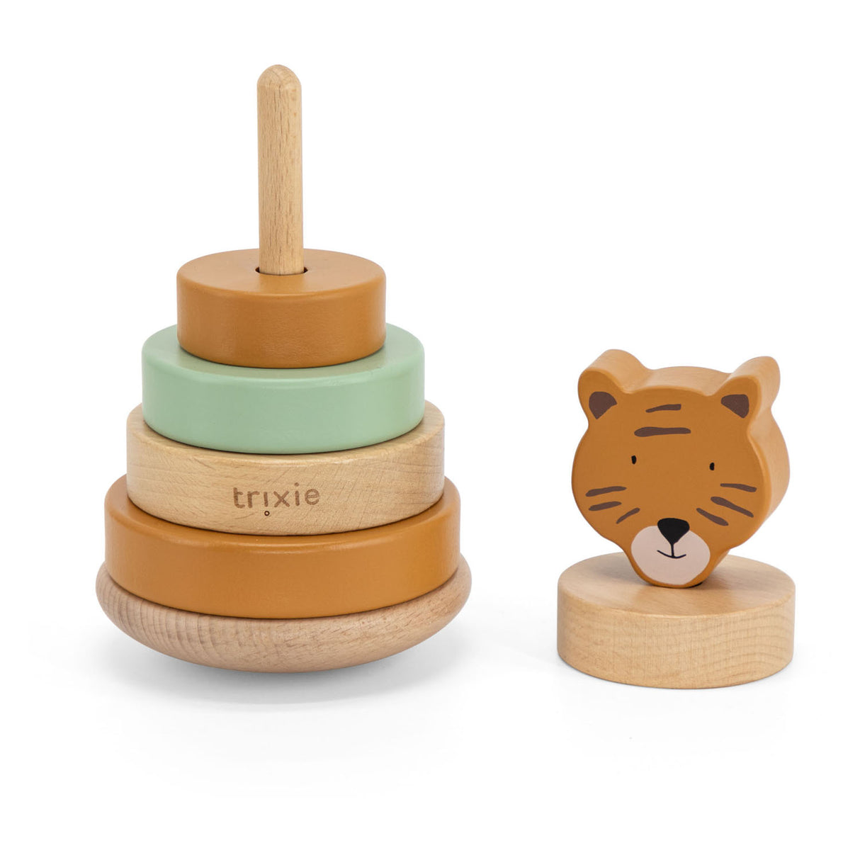 Trixie wooden stacking tower - mr. Tiger