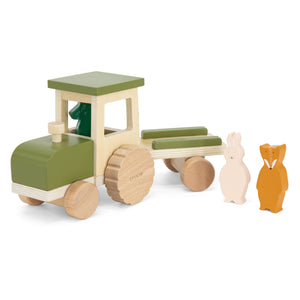 Trixie Holz High Traktor mat Trailer