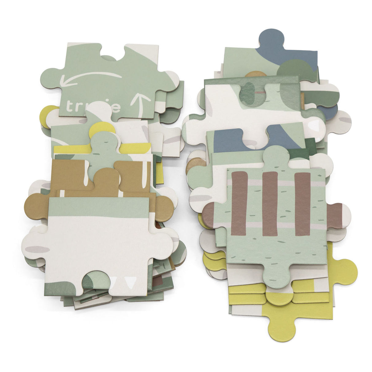Drevené pouličné puzzle Trixie s doplnkami