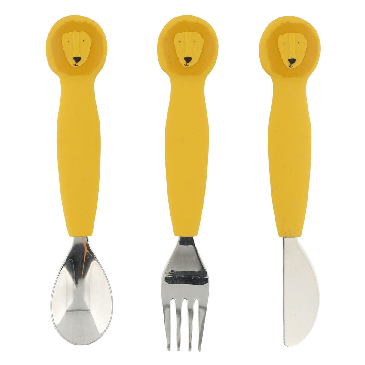 Trixie Silicone Eetset - Mr. Lion, 3st.