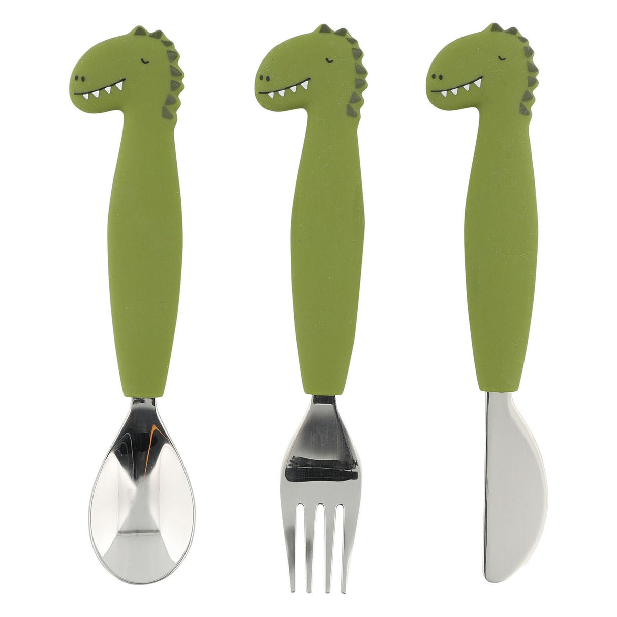 Trixie silicone dining set - mr. Dino, 3st.