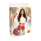 Boland set de danza del vientre rojo, 3 piezas.