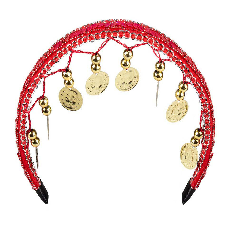 Boland set de danza del vientre rojo, 3 piezas.