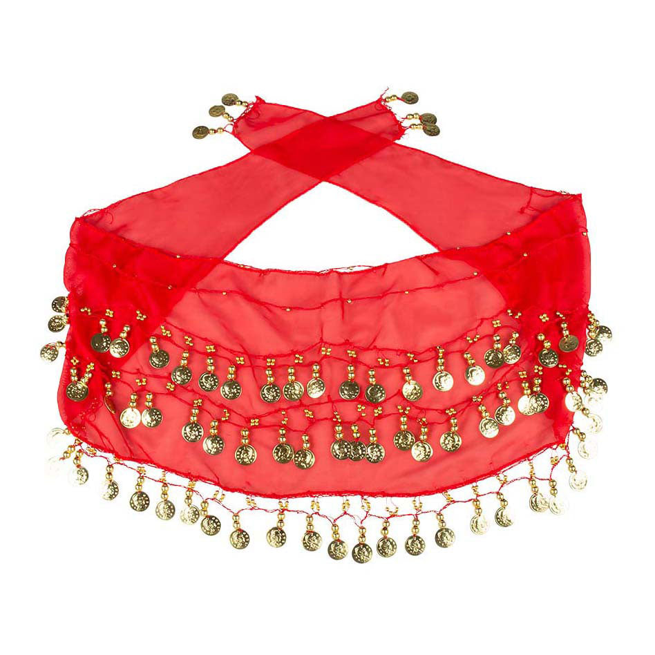 Boland set de danza del vientre rojo, 3 piezas.