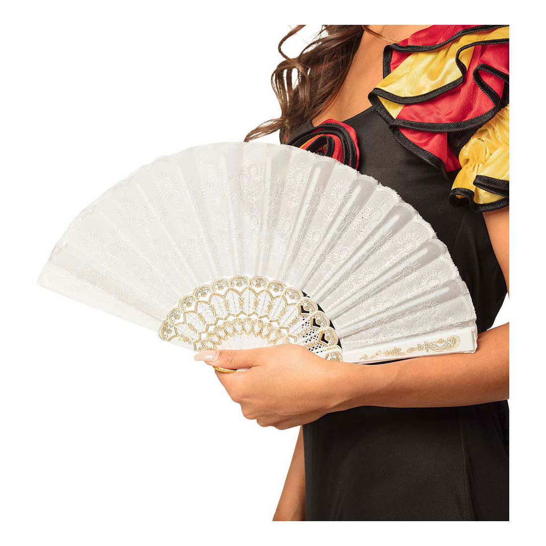Wachlarz Boland granatowy, 25cm