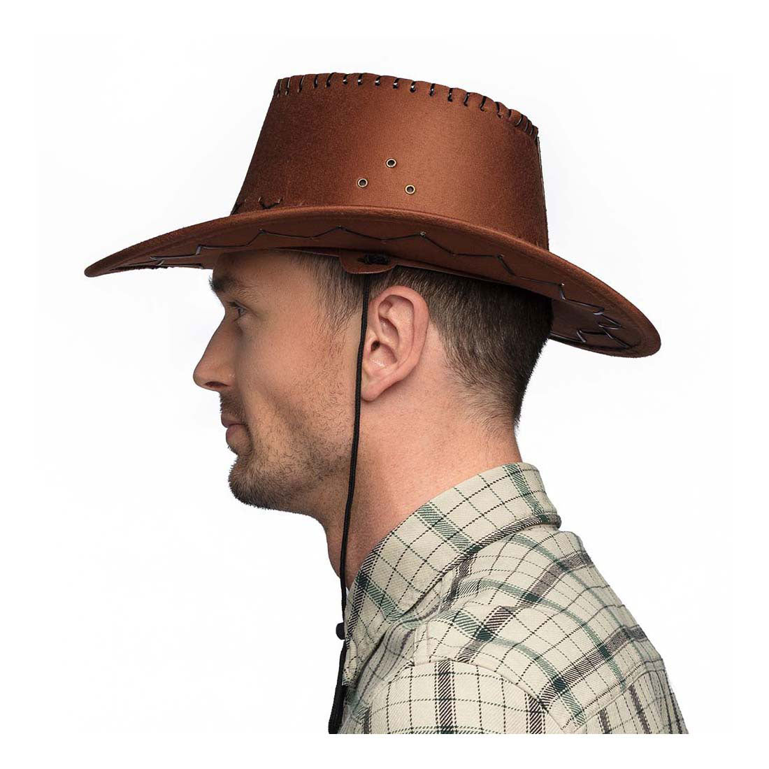 Boland klobouk Elroy Brown Leather