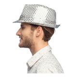 Boland hat pop star sequins silver