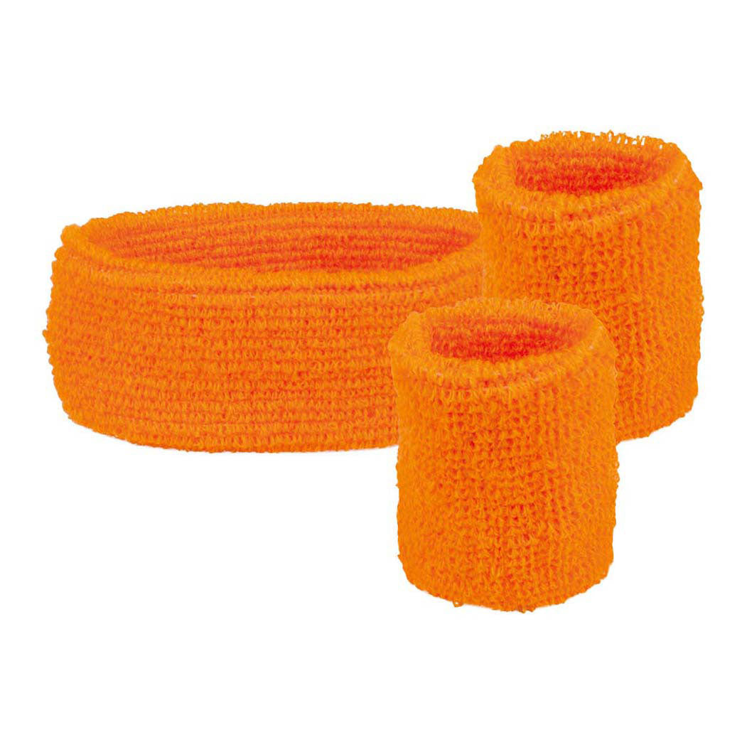 Boland sweatbands neon orange, 3 pcs.