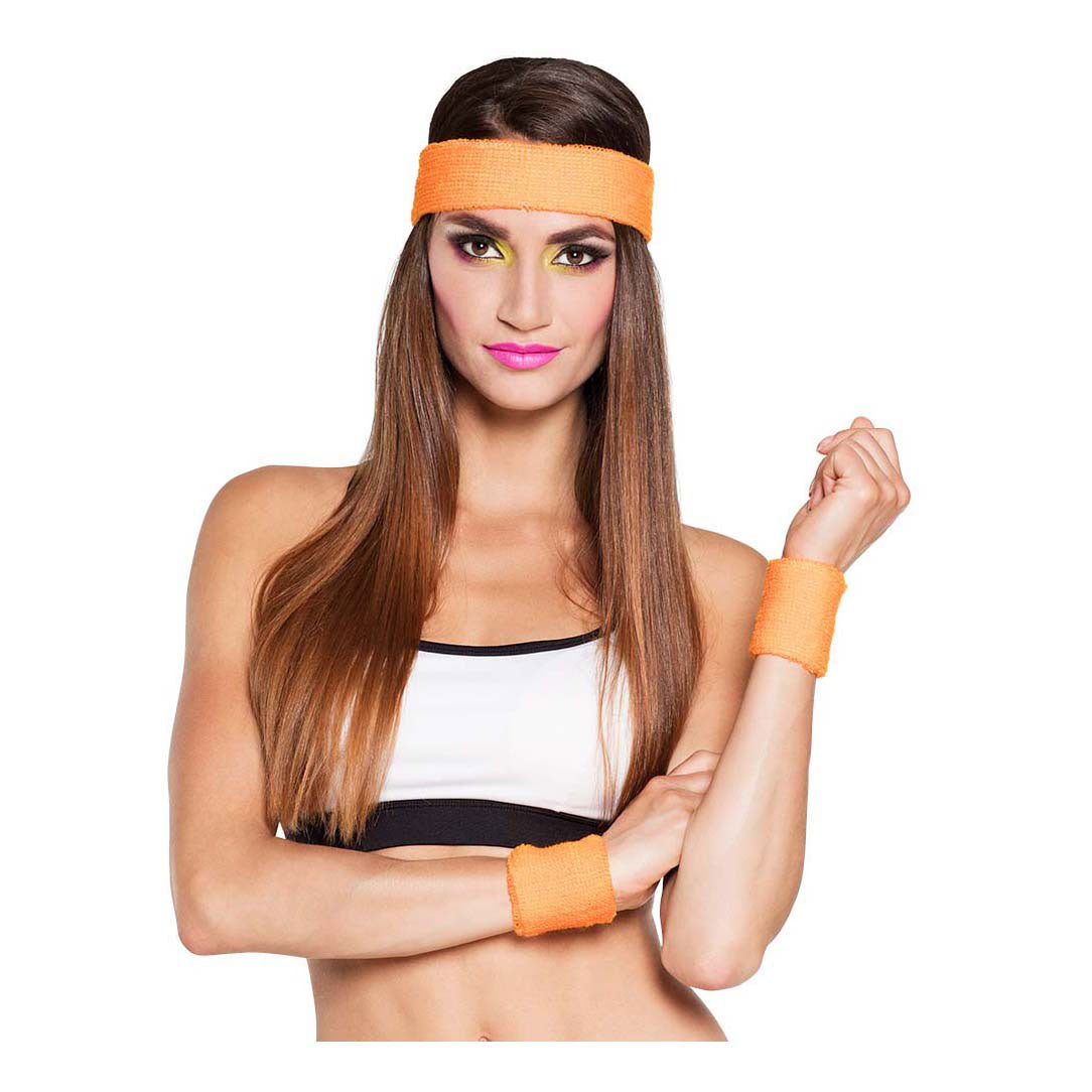 Boland sweatbands neon orange, 3 pcs.