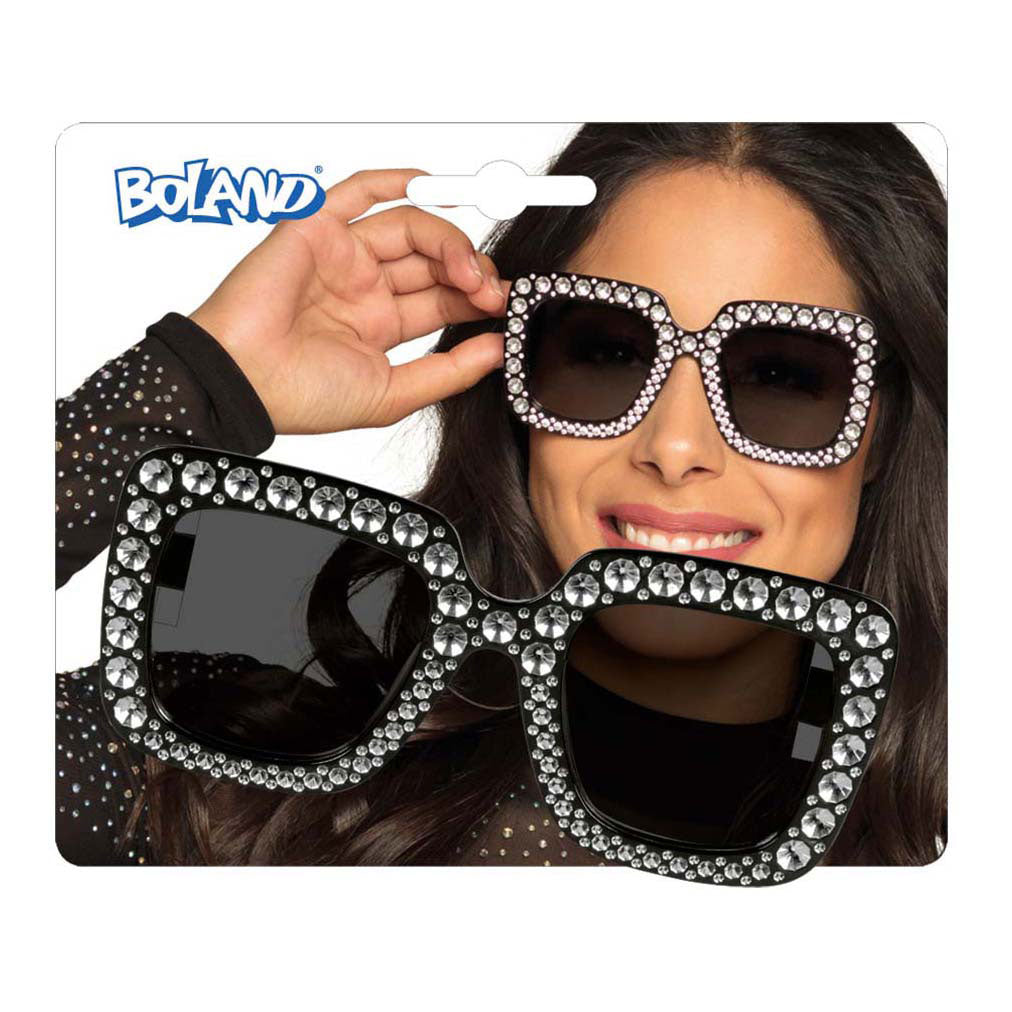 Boland party brýle bling bling černé