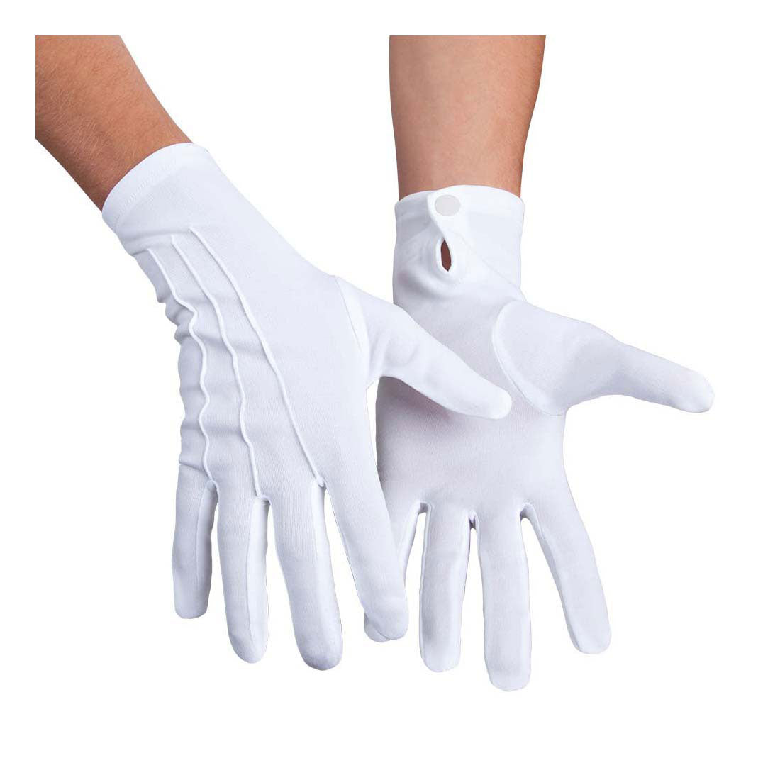 Boland gloves with push button white xl