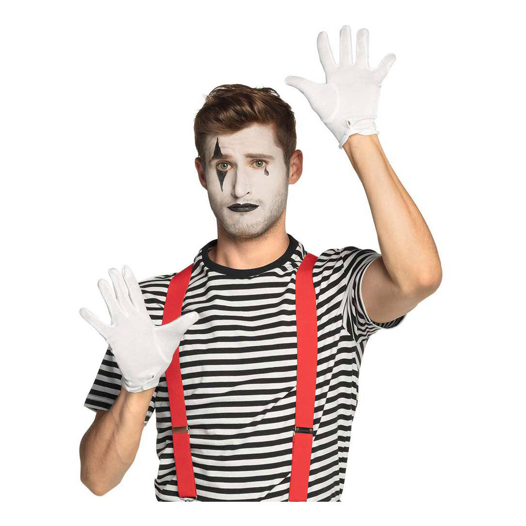 Boland rukavice s tlačítkem bílý xl