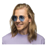 Boland partybril hippie xl blauw
