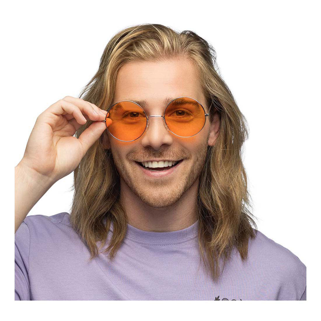Boland party brýle hippie xl oranje