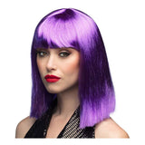 Boland pruik dance neon paars