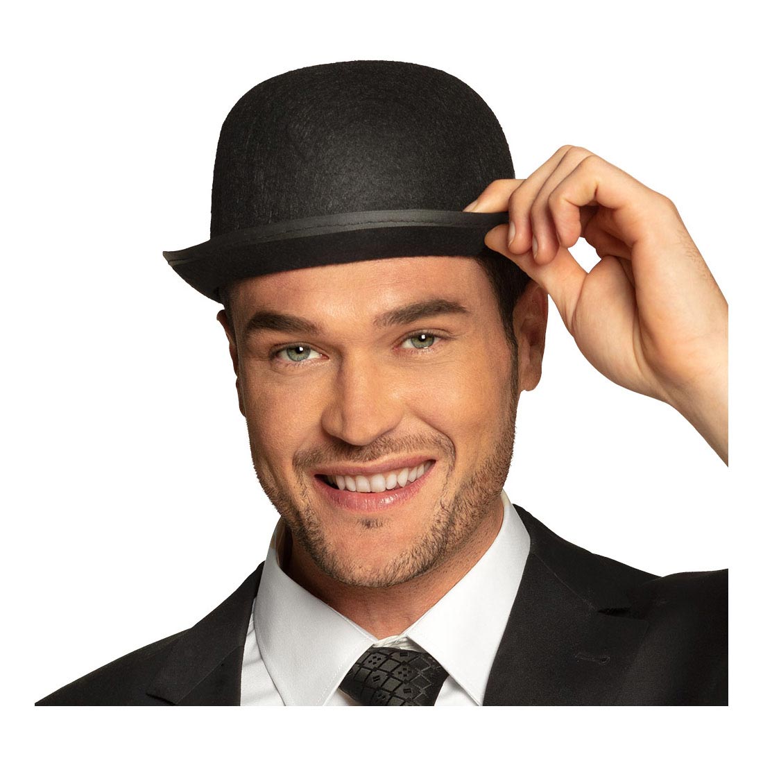Boland bowler hat sort følte