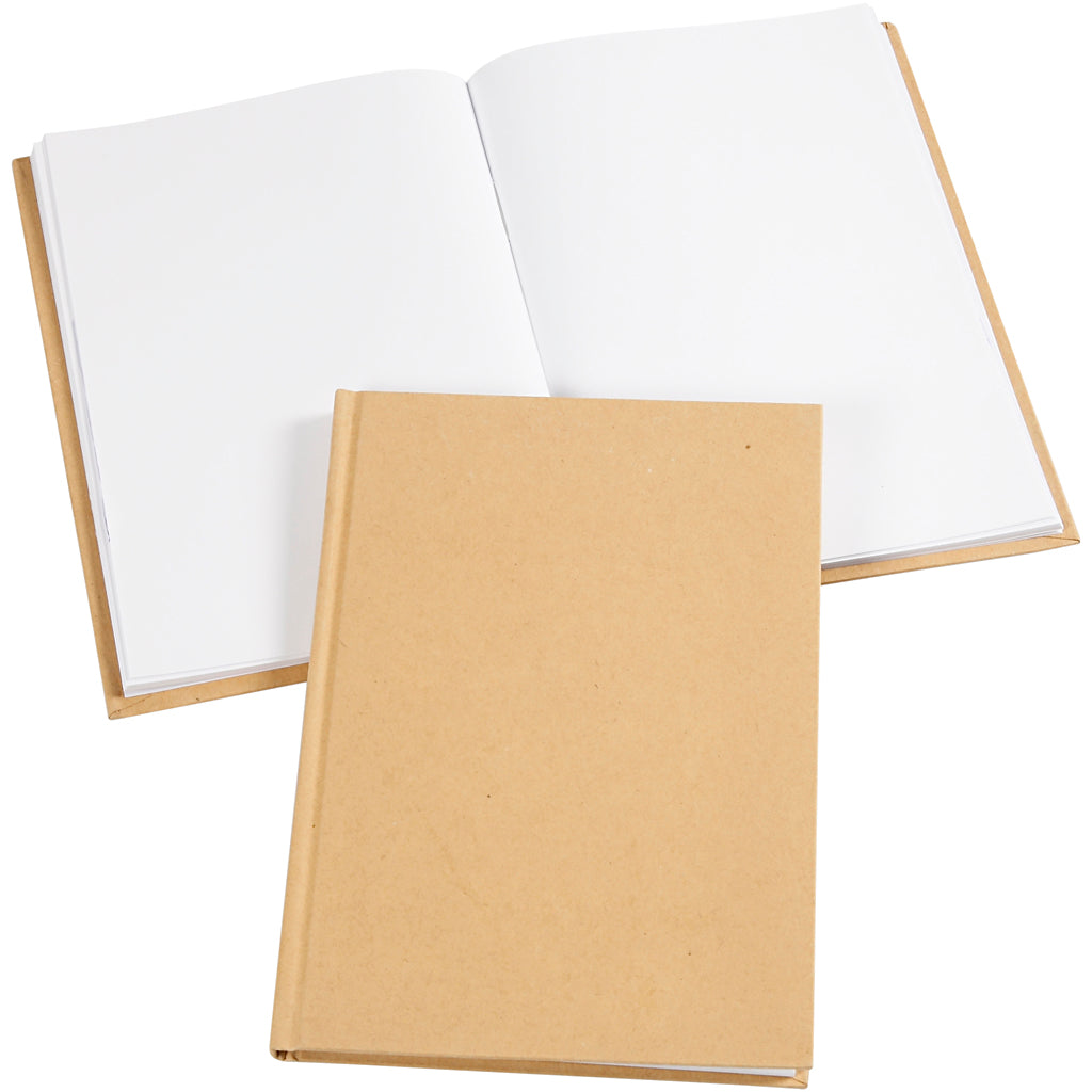 Creativ company notitieboek, a5, dikte 8 mm, 80 gr, bruin, 1 stuk
