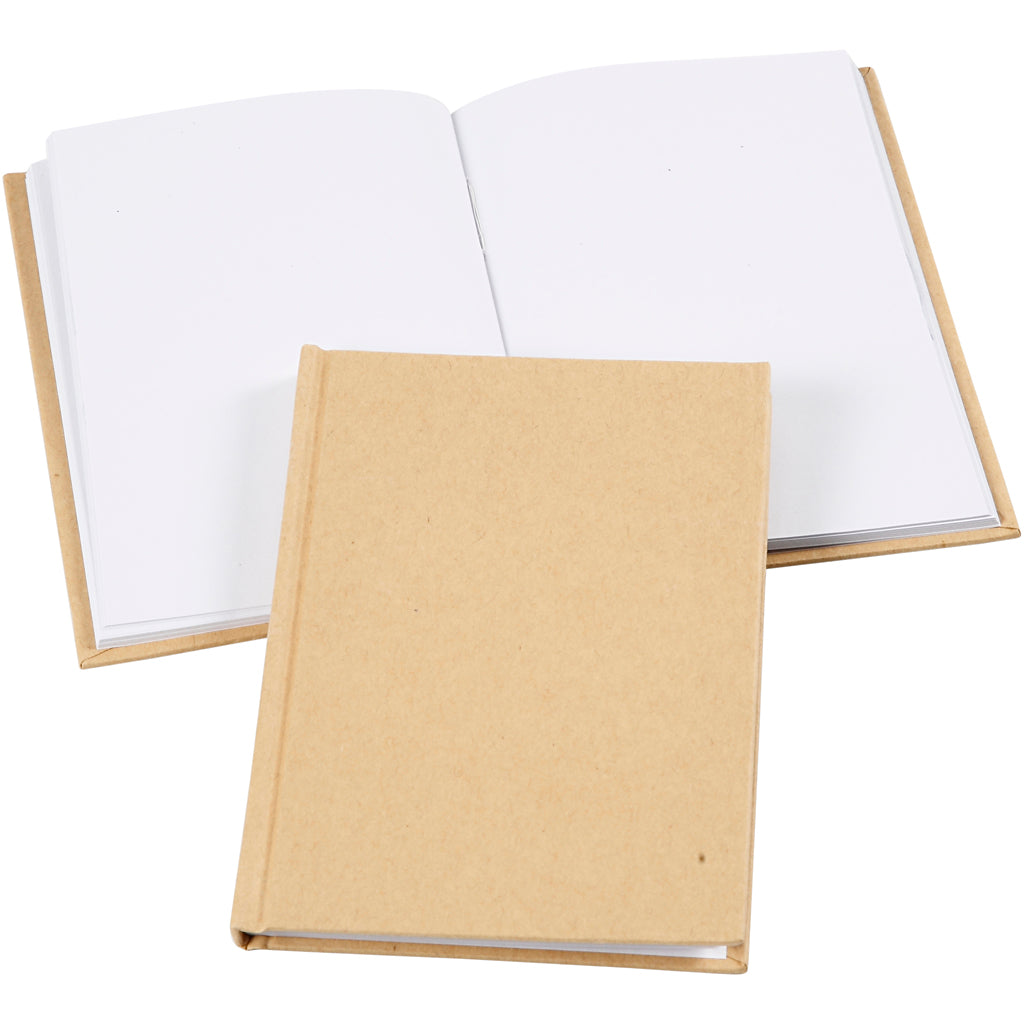 Creativ company notitieboek, a6, dikte 8 mm, 80 gr, bruin, 1 stuk
