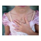 Great pretenders sneeuwvlok ketting ring set - 2st.