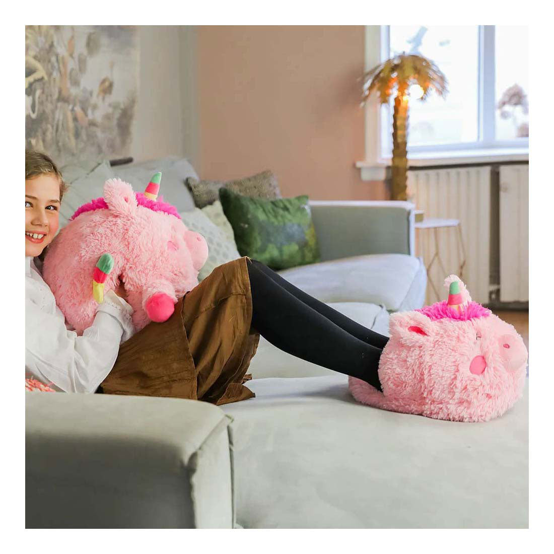 Noxxiez voetenwarmer eenhoorn