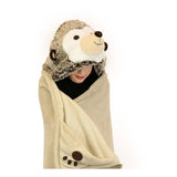 Noxxiez hooded hedgehog blanket, 130x100cm