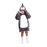 Noxxiez sweat à capuche câlin petit pull pingouin, 3-6 ans