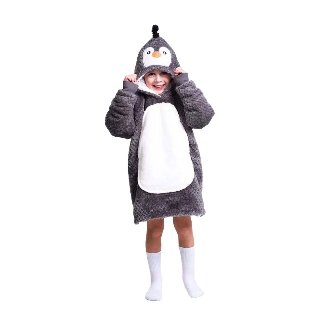 Noxxiez cuddly hoodie small sweater penguin, 3-6 years